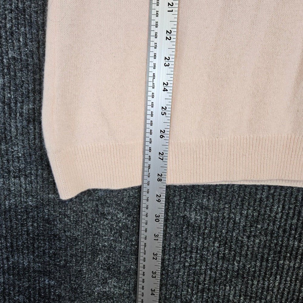 Charter Club Luxury Cashmere Sweater Womens XL Peach Pink Crewneck Knit Pullover - Picture 5 of 8